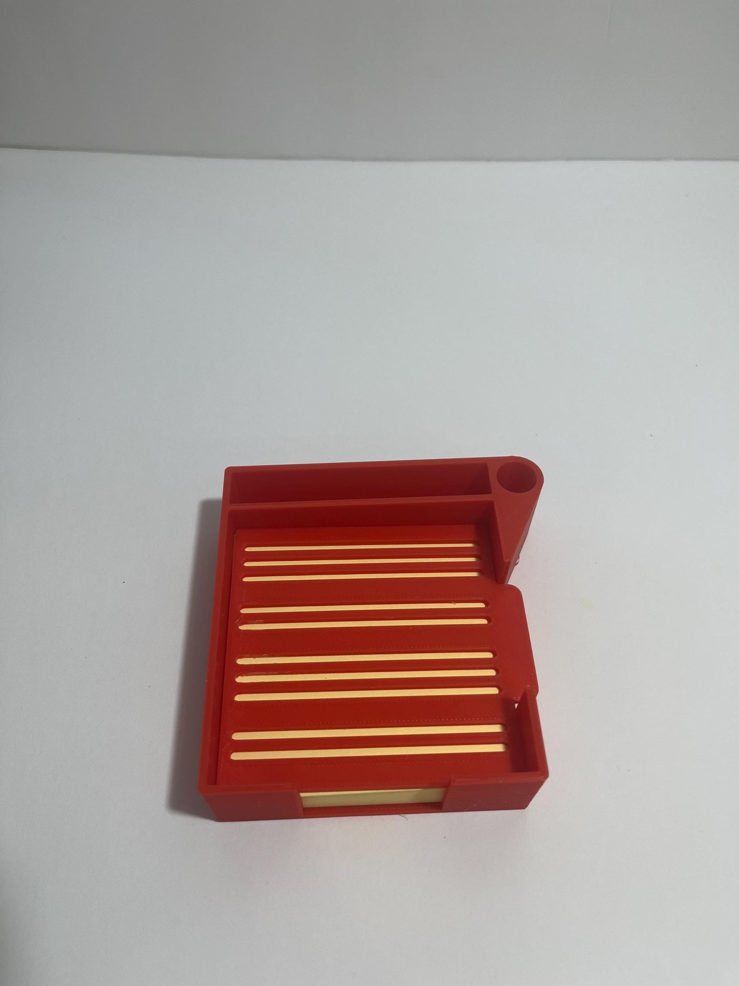 Modular Sticky Note Holder with Interchangeable Stencil Plates (3D Printed)